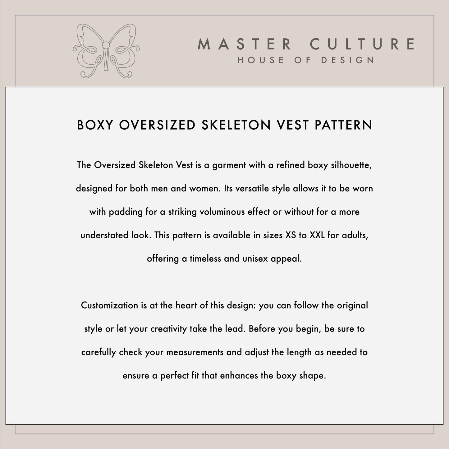 Skeleton Vest Pattern
