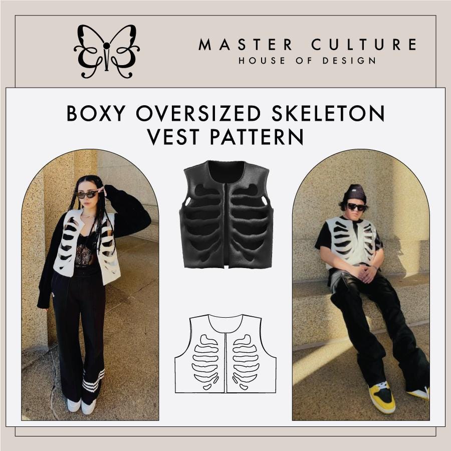 Skeleton Vest Pattern
